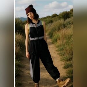 Black Xl FP Movement by Free People Inhale Jumpsuit